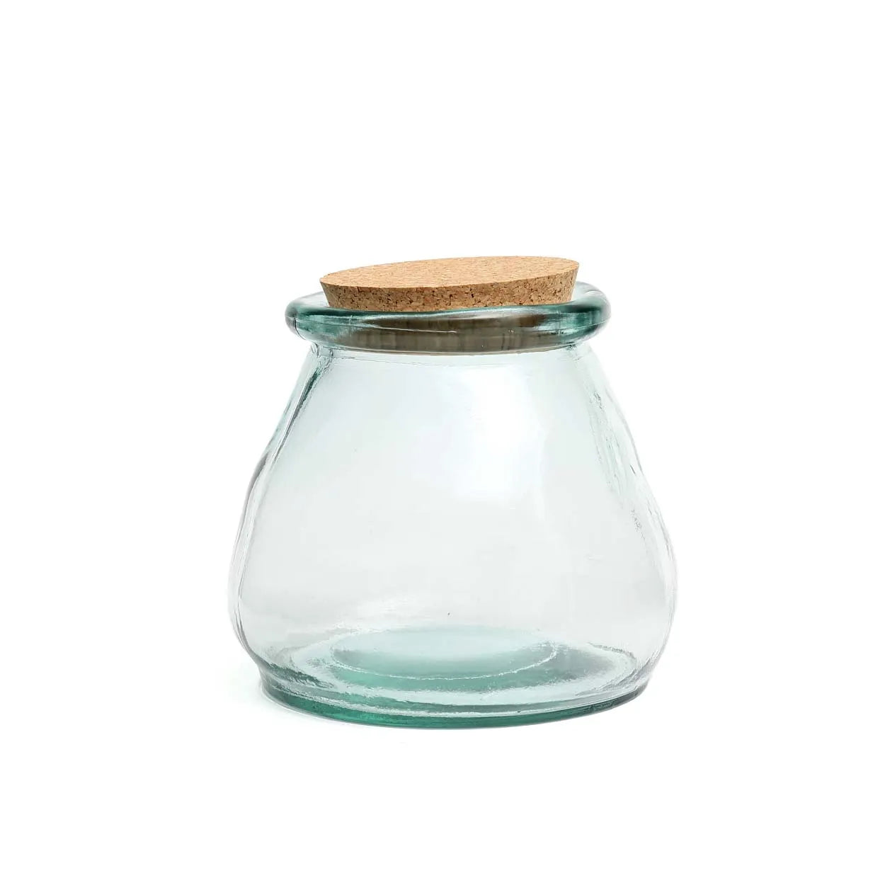 The Belly Glass Pot - Blue - L