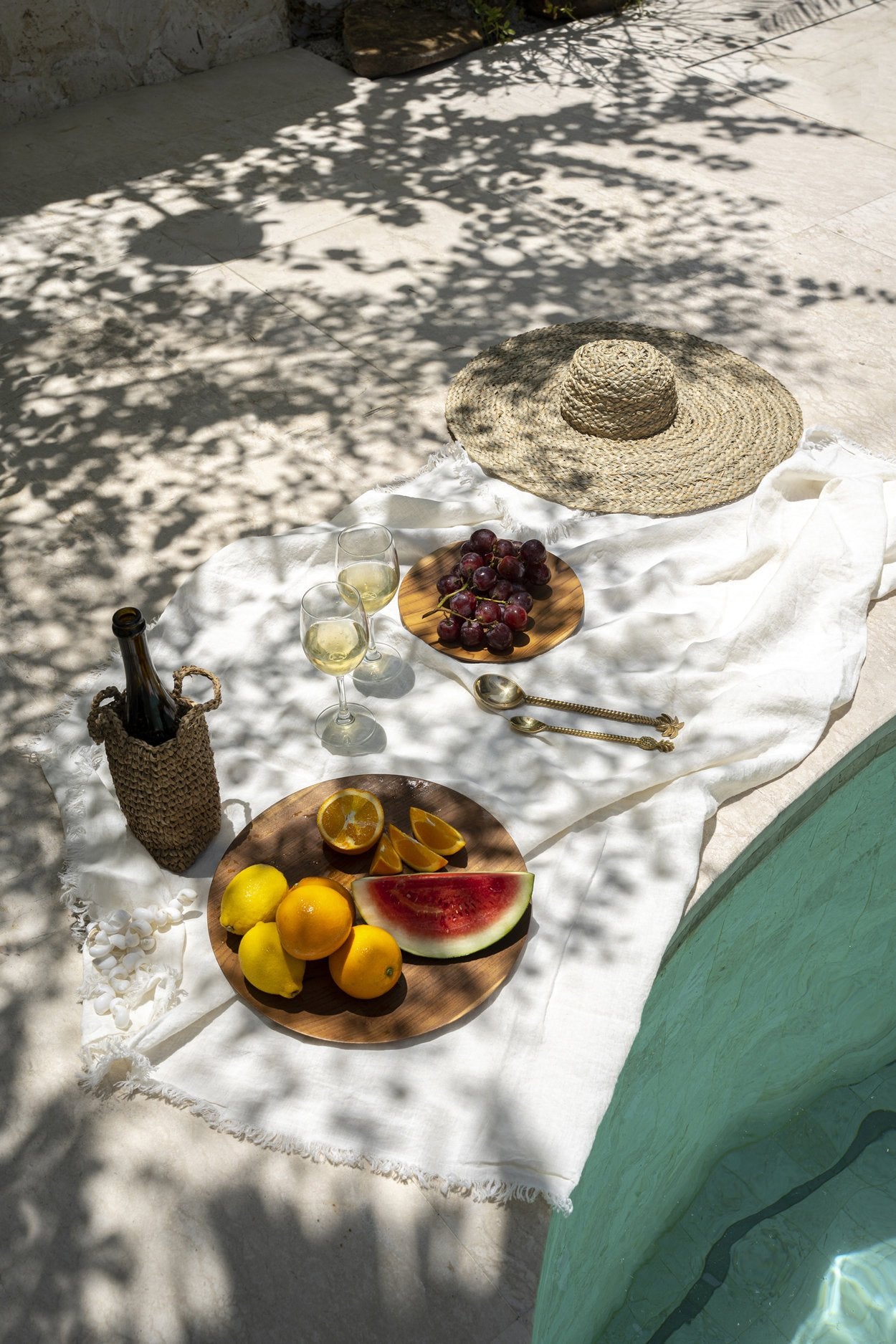 The Linen Tablecloth - White - 180x300