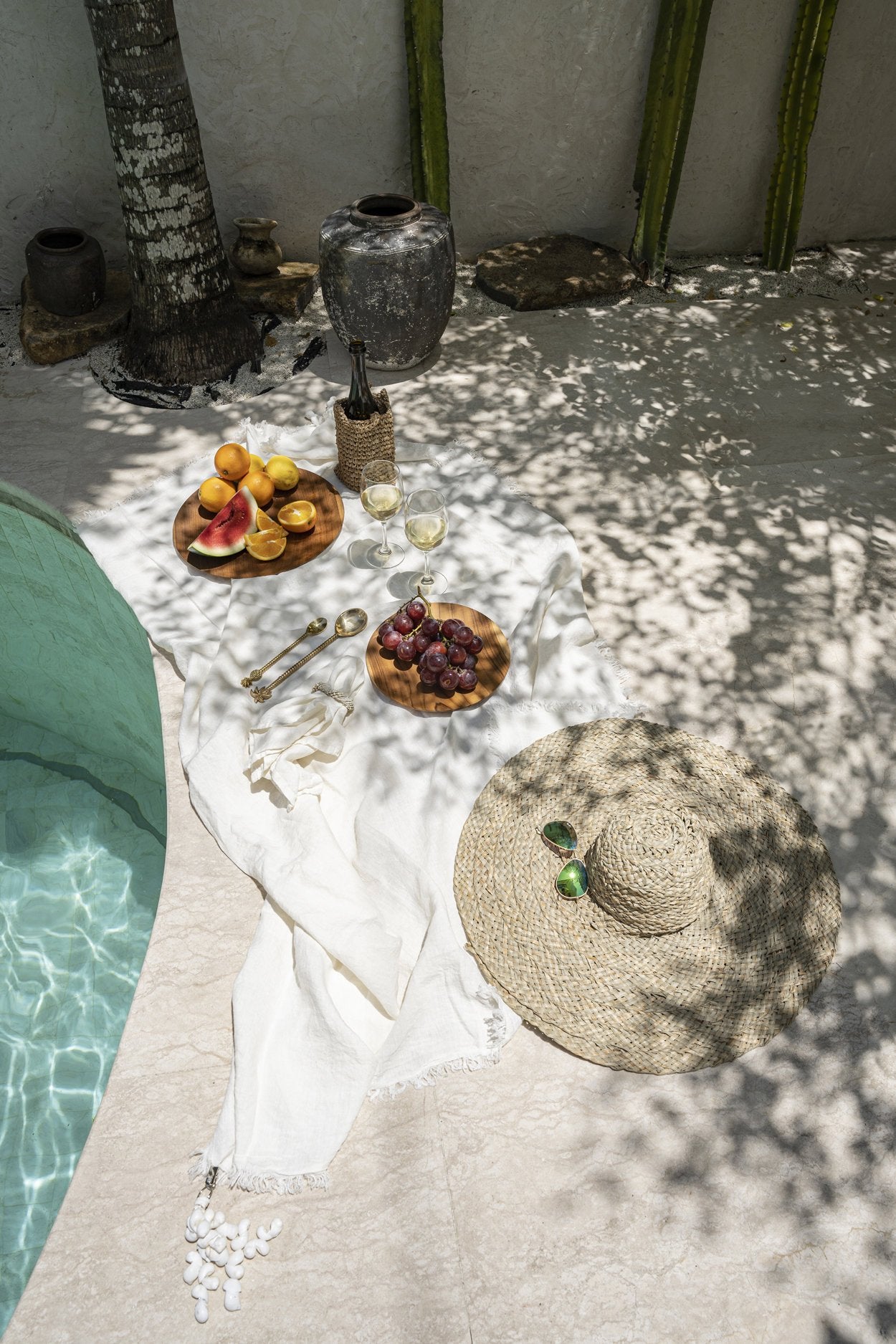 The Linen Tablecloth - White - 180x300