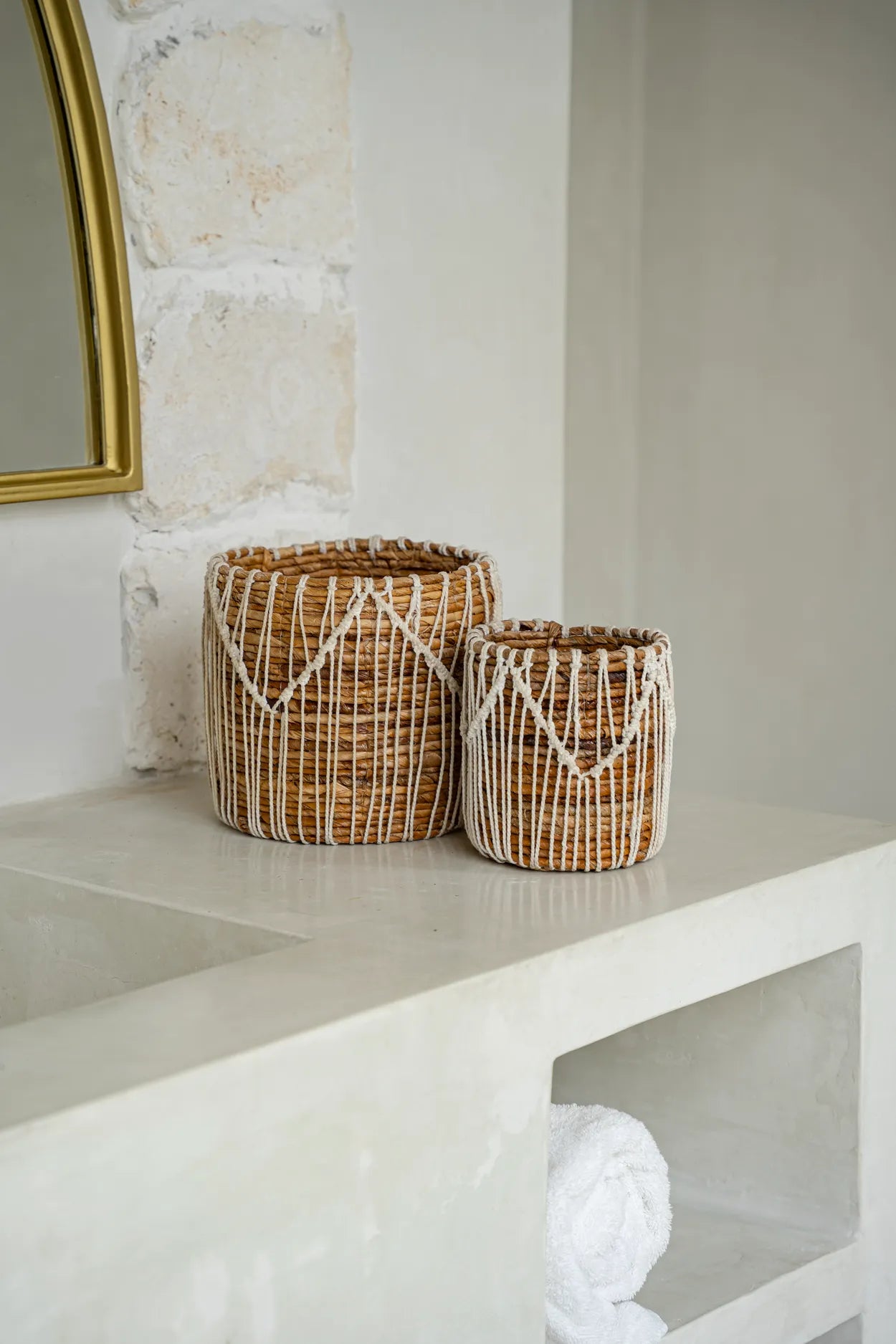 The Macra-mazing Basket - Natural White - S