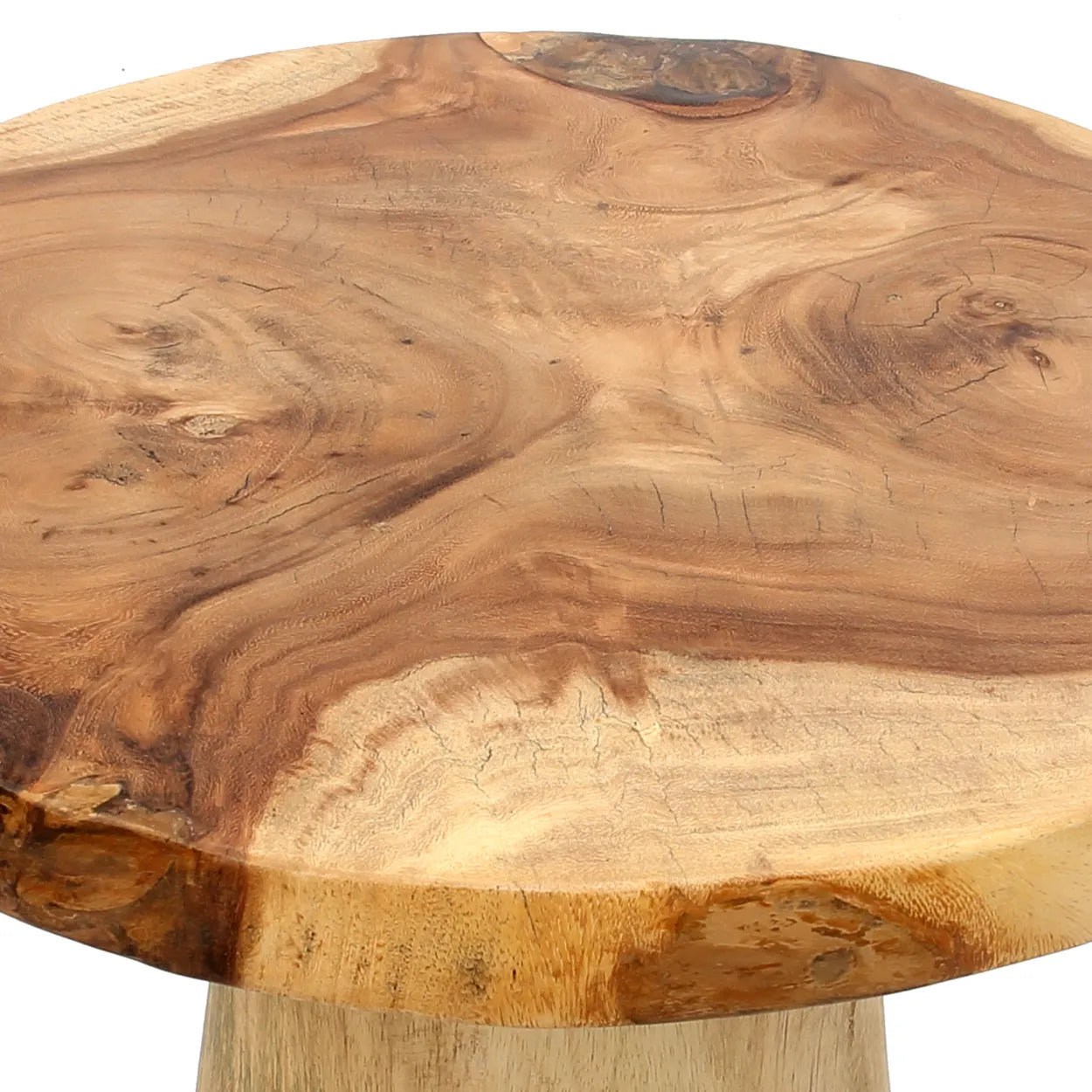 The Timber Conic Side Table - Natural - 50"