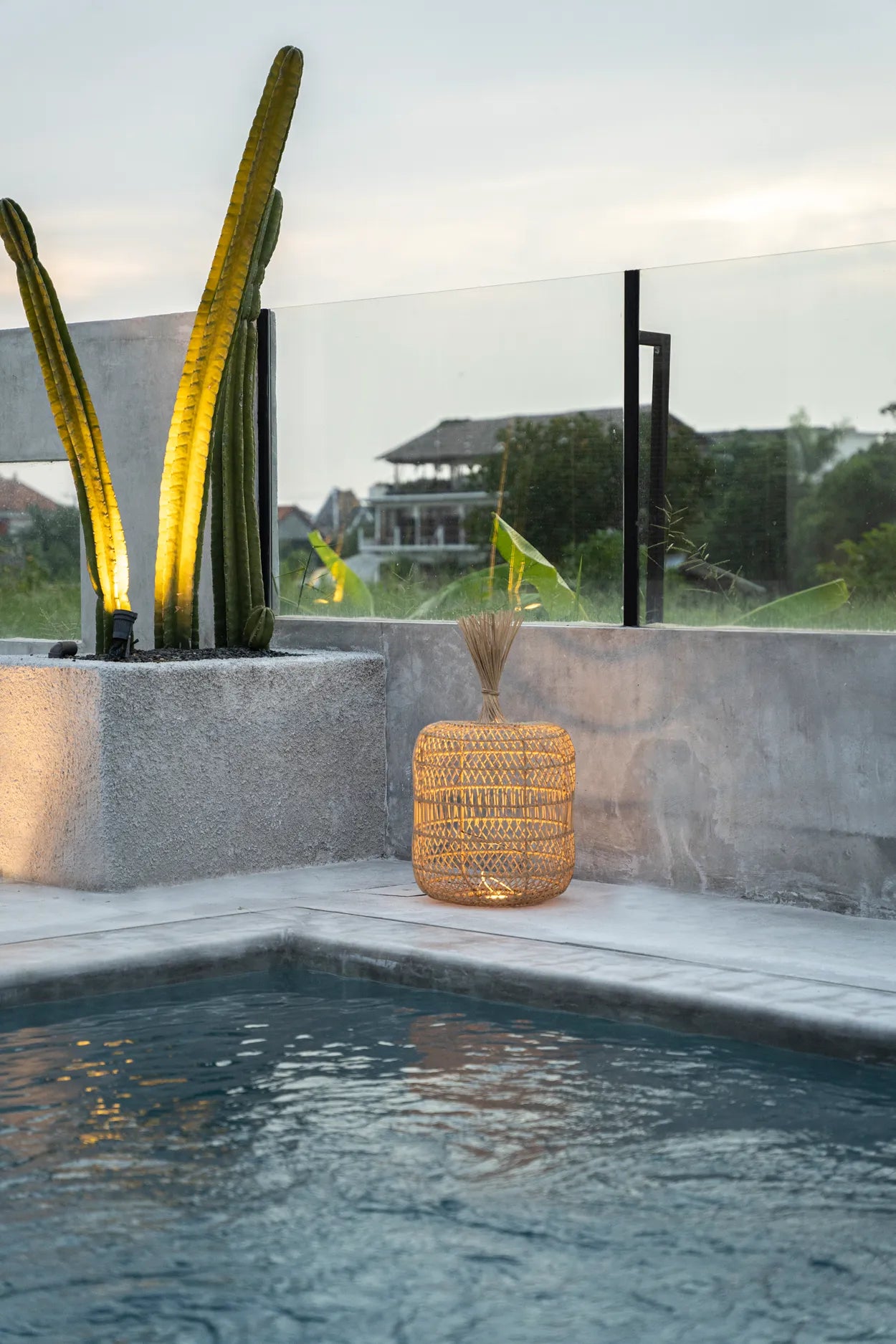 El Dumpling Floor Lamp - Pendant - Natural - L