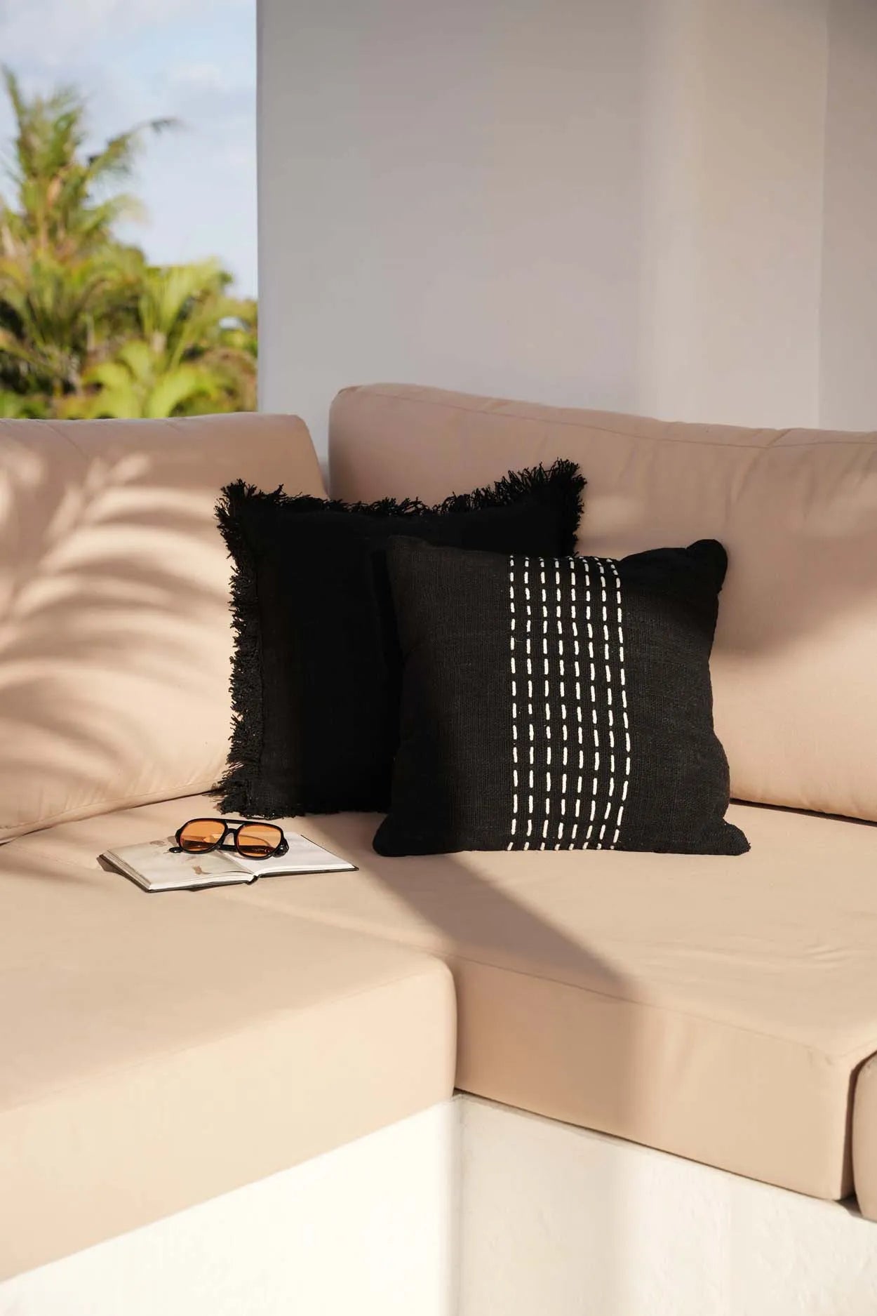The Full Moon Cushion Cover - Black