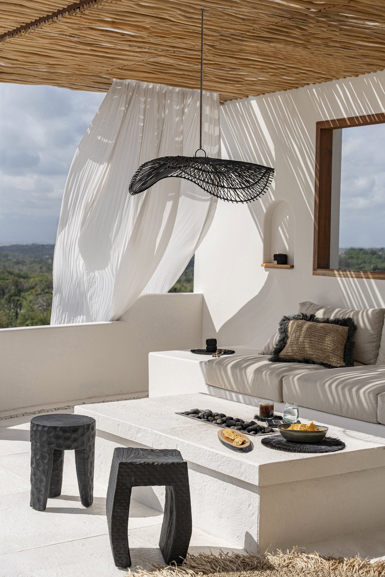 The Chapeau Pendant - Black - L