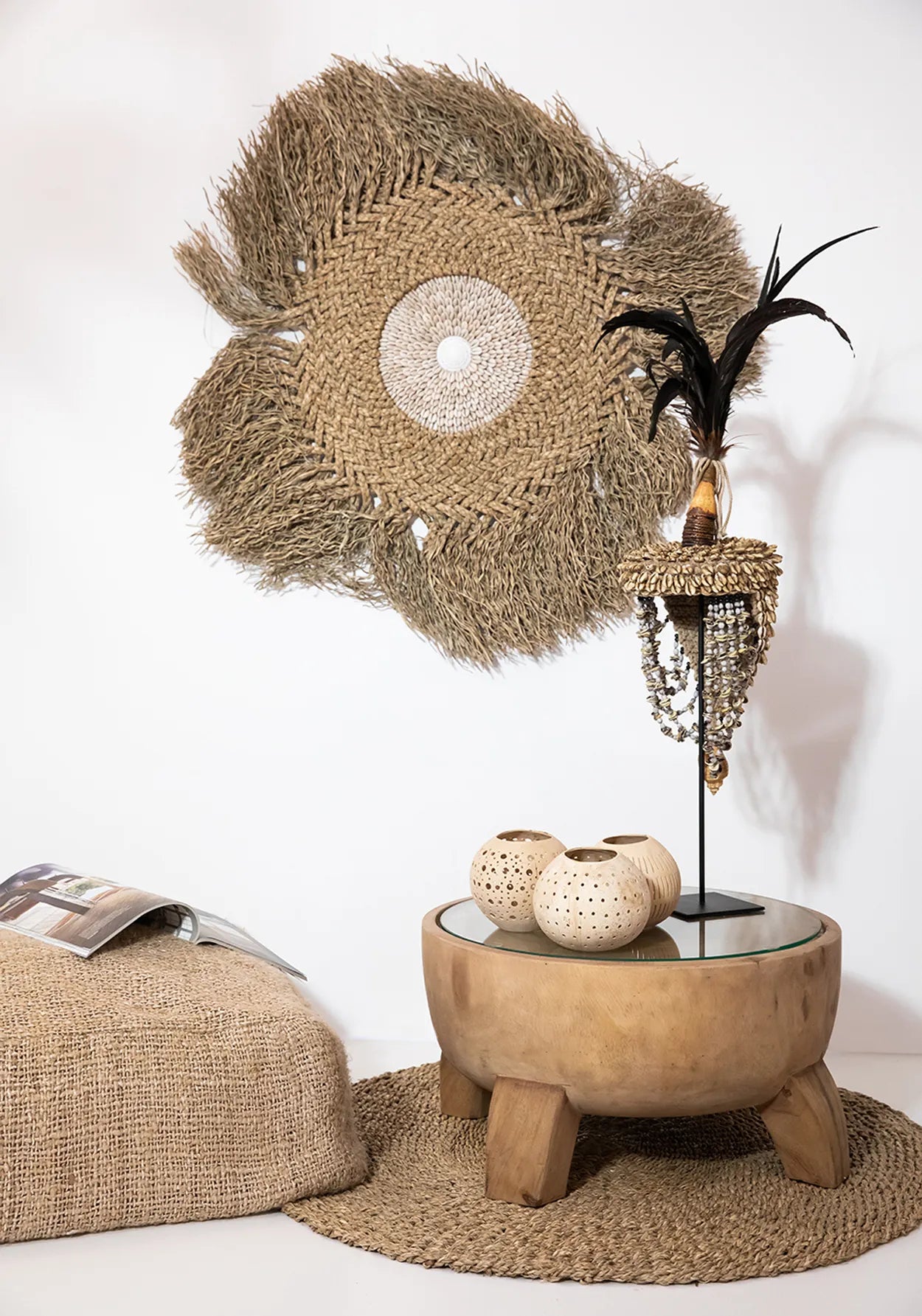 The Mekong River Carpet - Natural - 90"