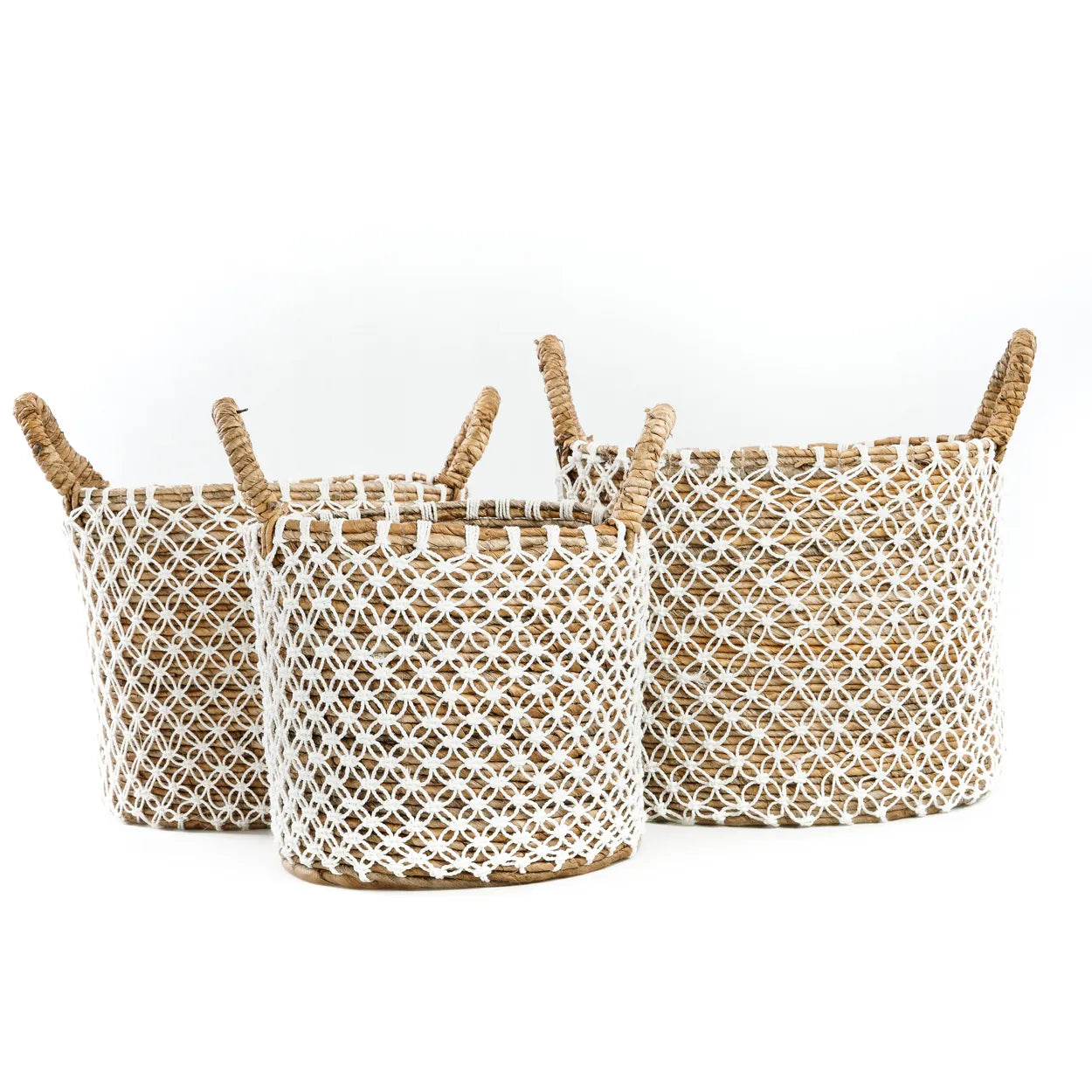 The Crossed Stitched Macrame Basket - L