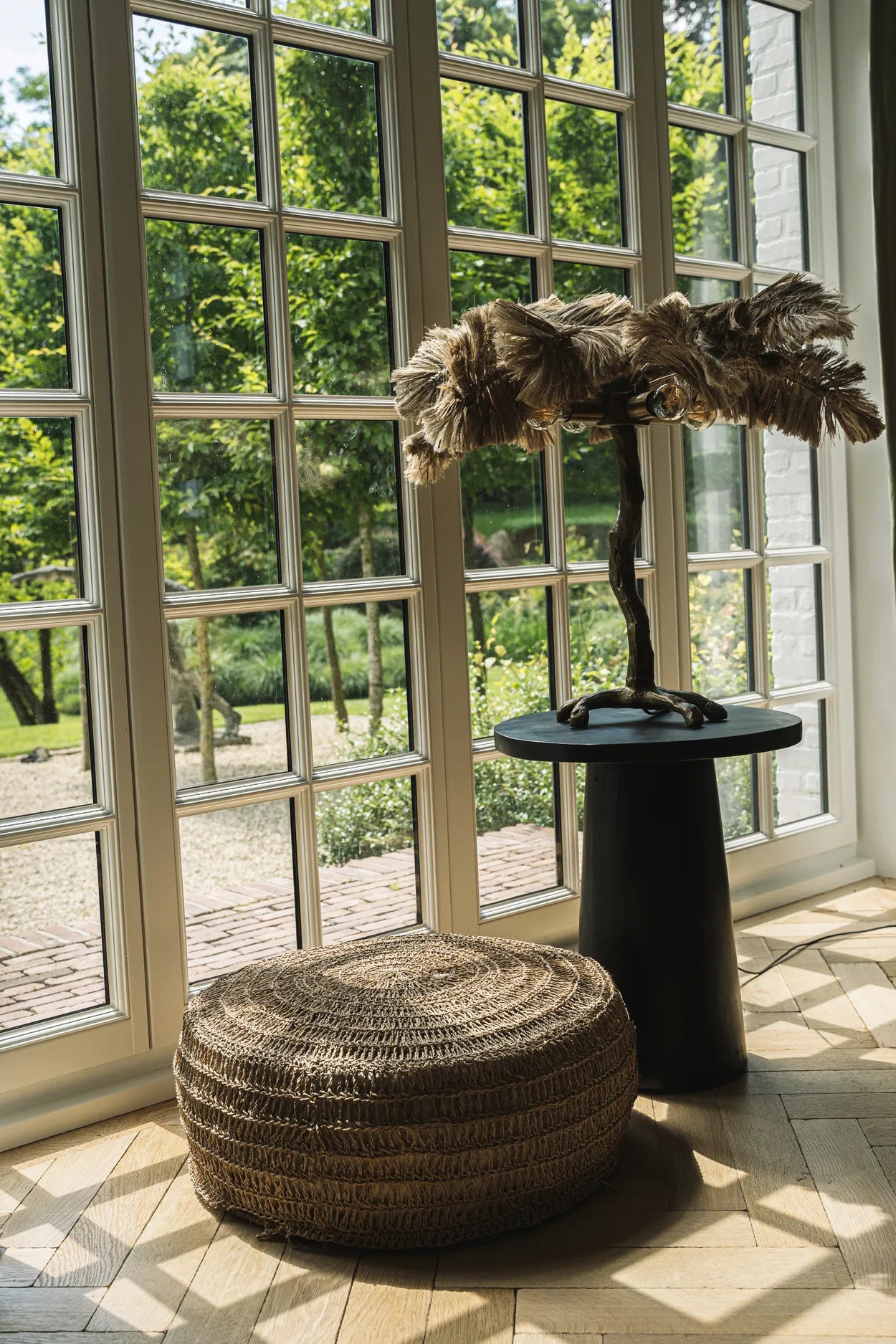 The Timber Conic Side Table - Black - 50"